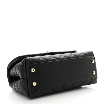 Chanel Caviar Quilted Mini Coco Handle Flap Black 4 of 12