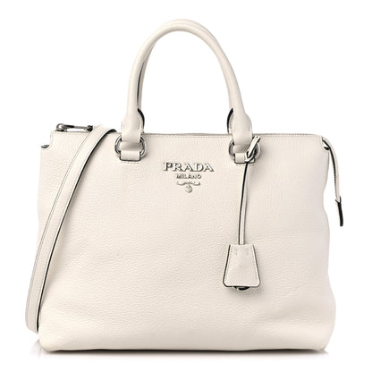 Prada Vitello Phenix Satchel White 1 of 14
