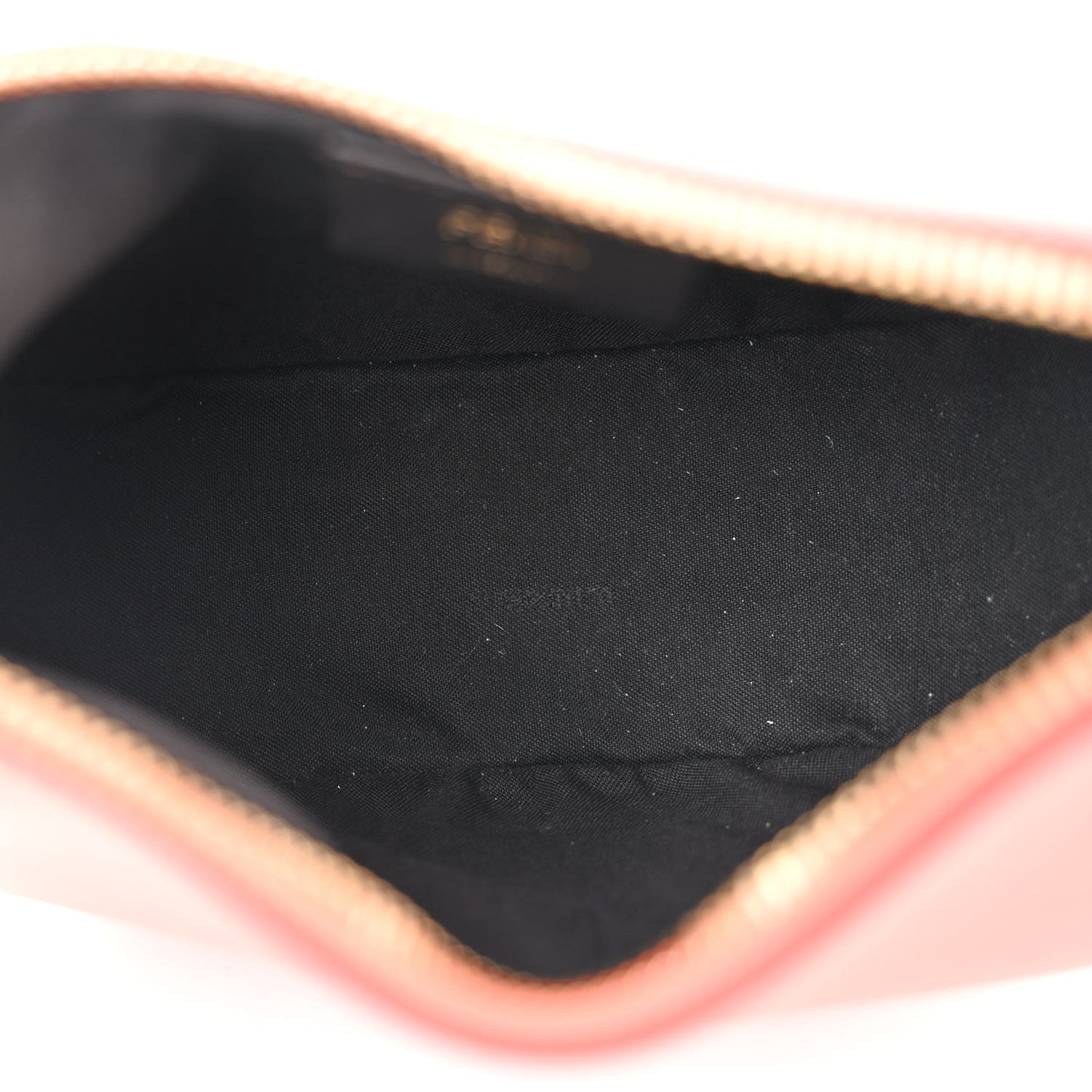 Vitello Grace Matte Mini Fendigraphy Hobo Bag Peach Pink