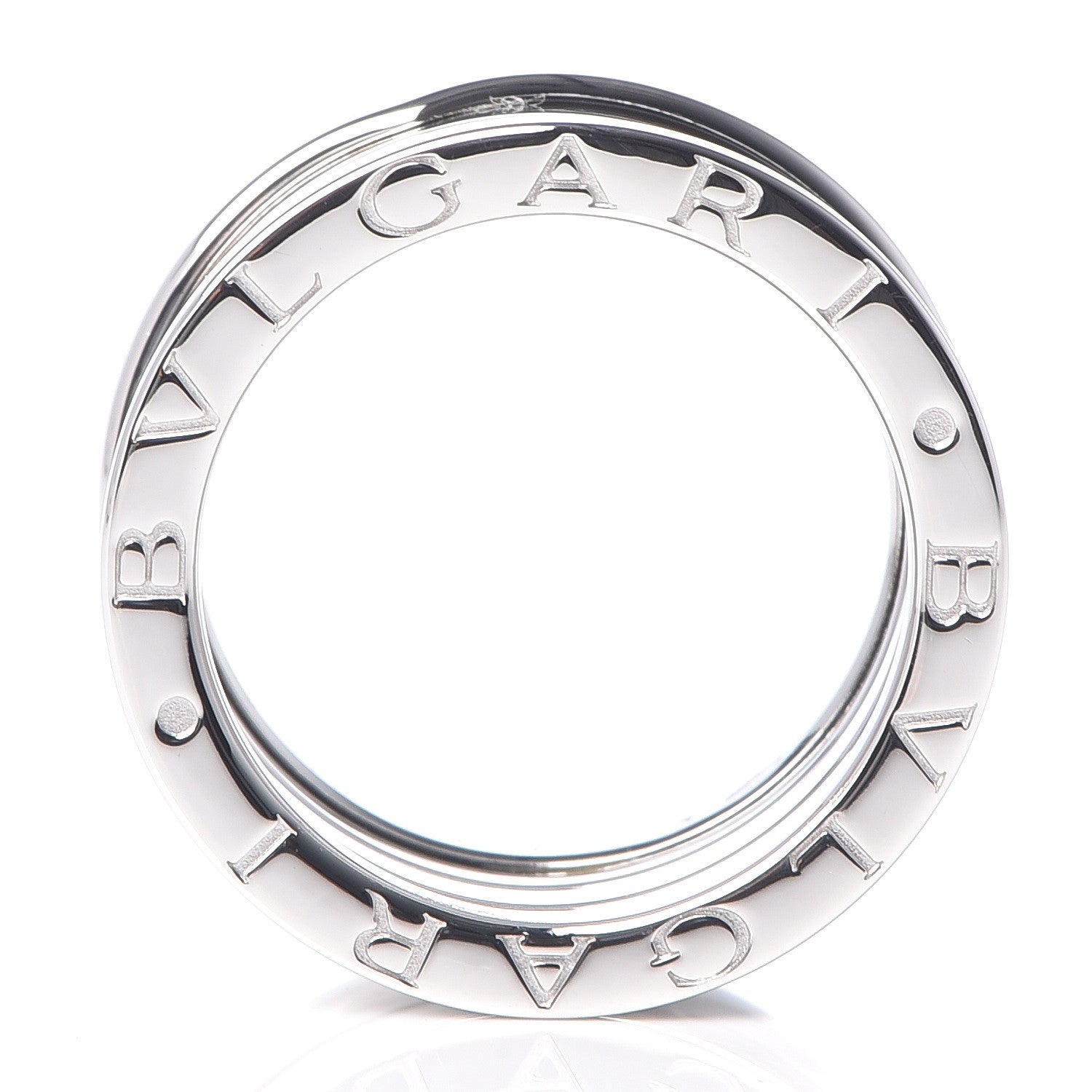 Bulgari 18K White Gold B.Zero1 Four-Band Ring 50 5.25 4 of 8