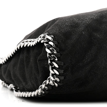 Stella McCartney Shaggy Deer Small Falabella Fold Over Tote Black 8 of 9