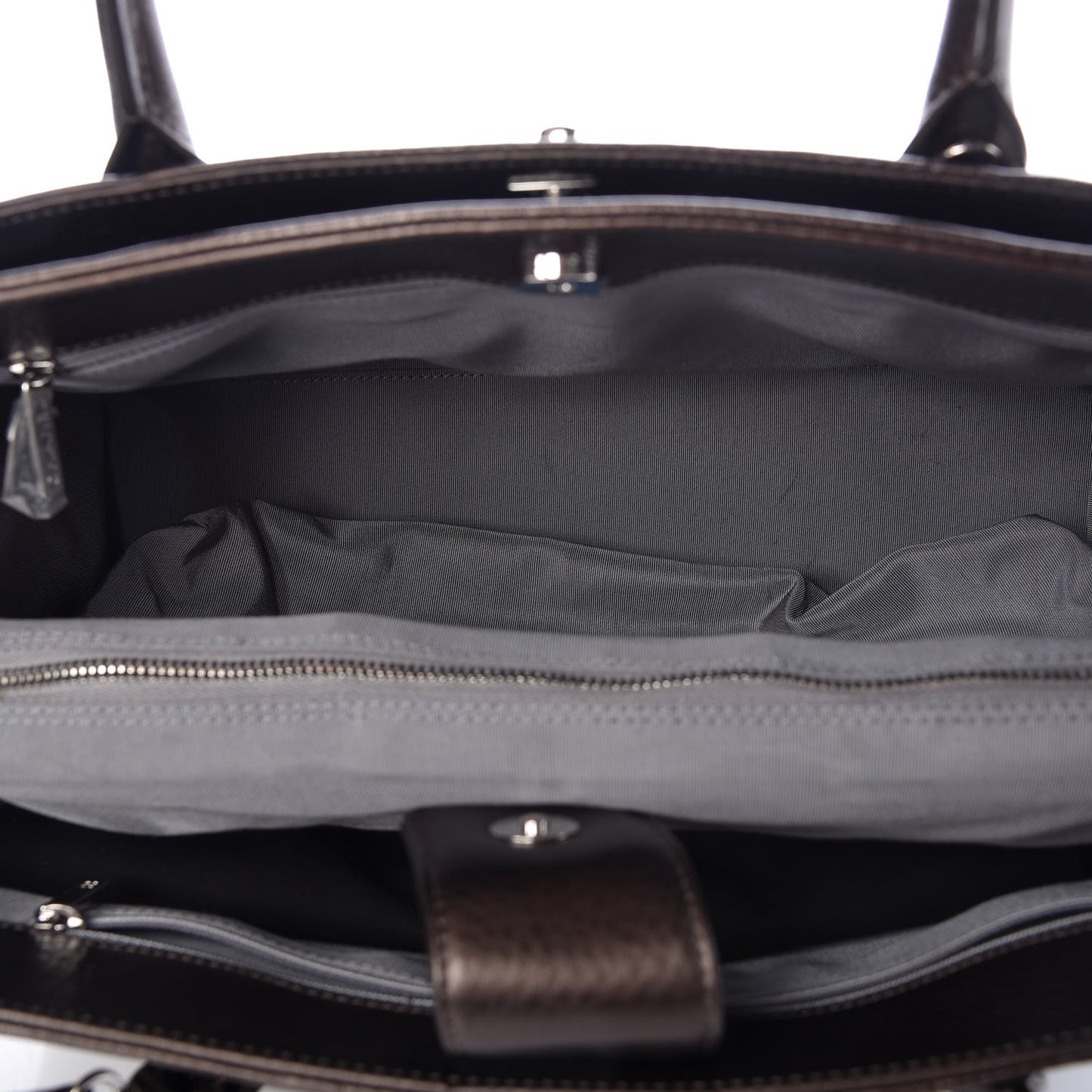 Metallic Deerskin Cerf Executive Shopper Tote Copper