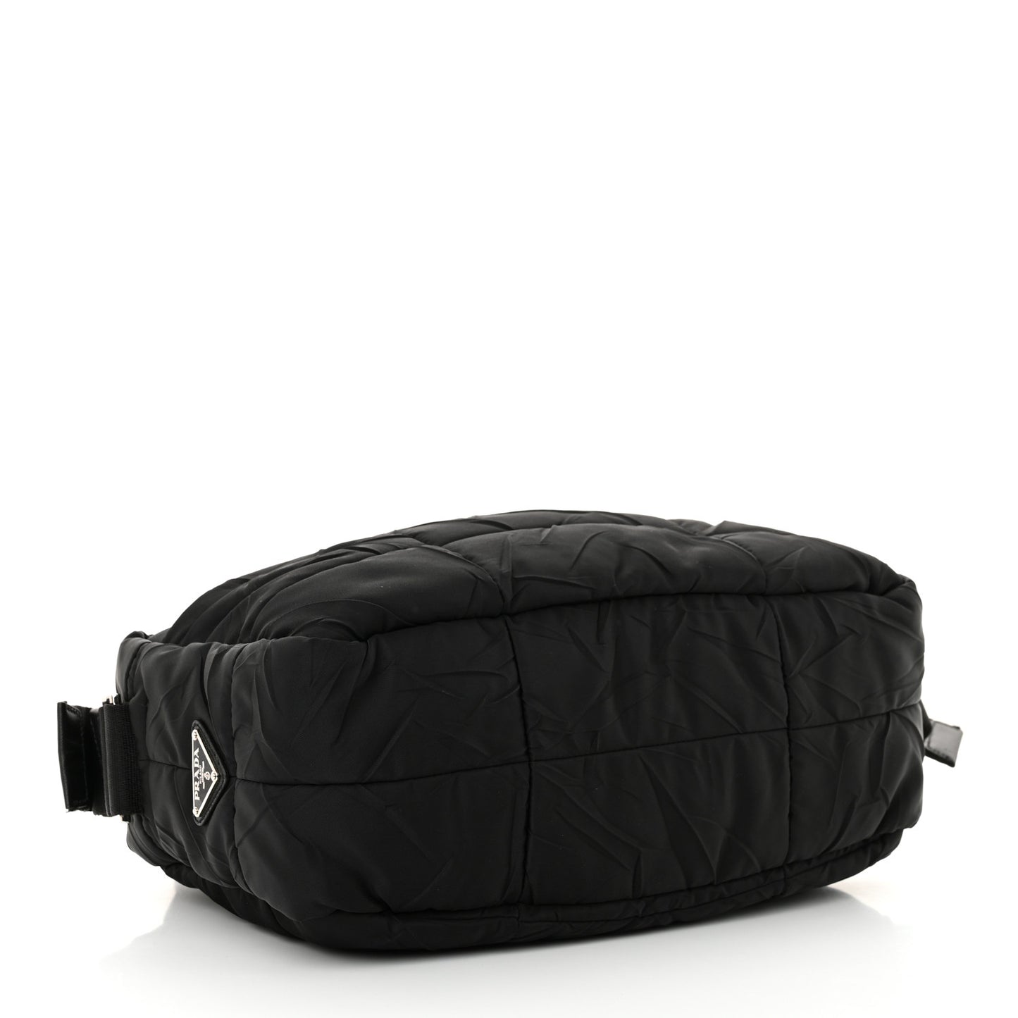 Tessuto Nylon Quilted Messenger Black