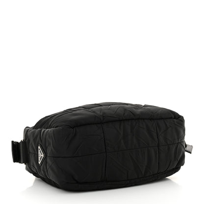 Prada Tessuto Nylon Quilted Messenger Black 4 of 10