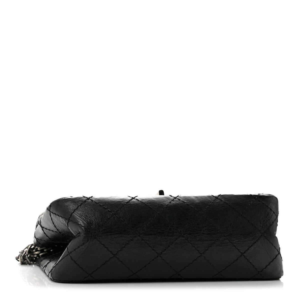 Chanel Aged Calfskin Quilted 2.55 Reissue Mini Flap Black 4 of 13
