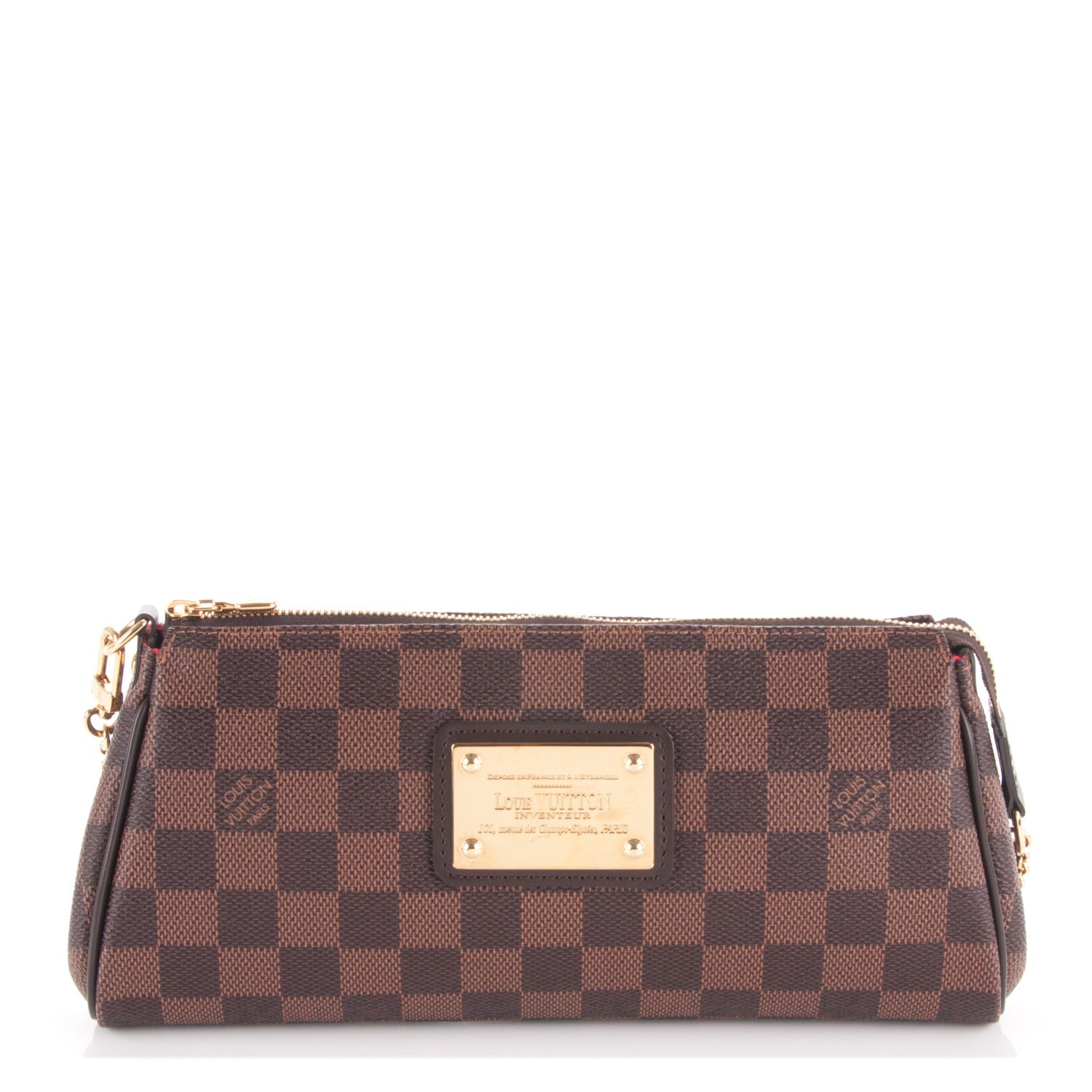 Louis Vuitton Damier Ebene Eva Clutch 1 of 7