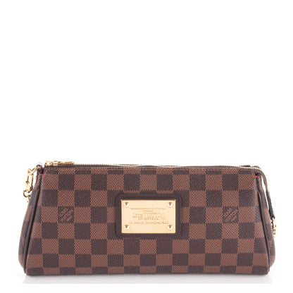 Louis Vuitton Damier Ebene Eva Clutch 1 of 7