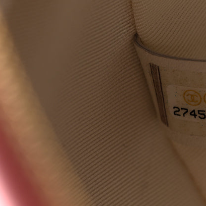 Chanel Calfskin Coco Beach Ball Bag White Pink 7 of 10