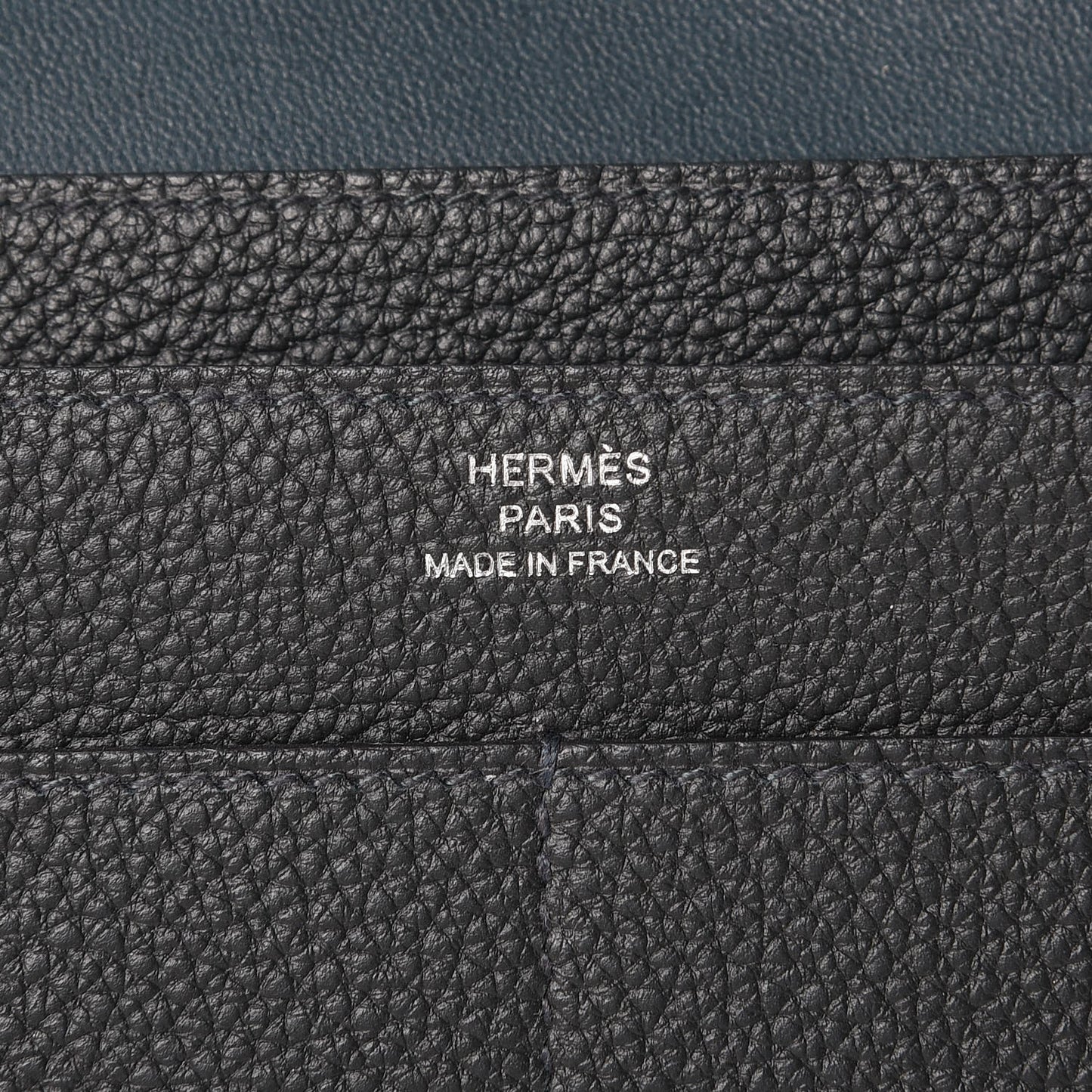 Togo Dogon Duo Wallet Bleu Ocean