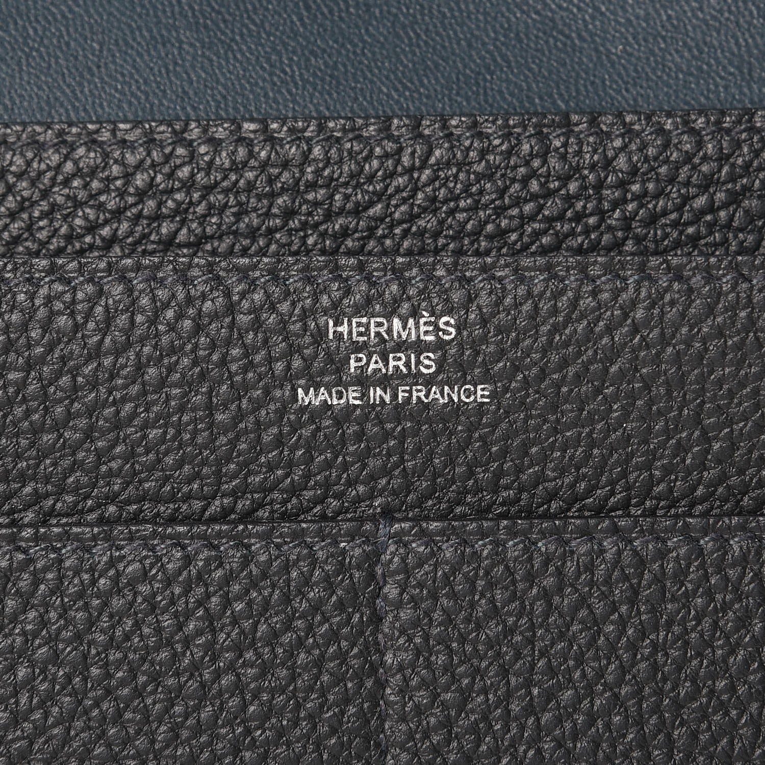 Hermes Togo Dogon Duo Wallet Bleu Ocean 9 of 15