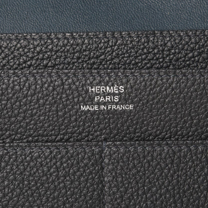 Hermes Togo Dogon Duo Wallet Bleu Ocean 9 of 15