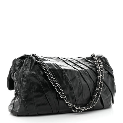 Chanel Glazed Calfskin Twisted Maxi Flap Black 3 of 19