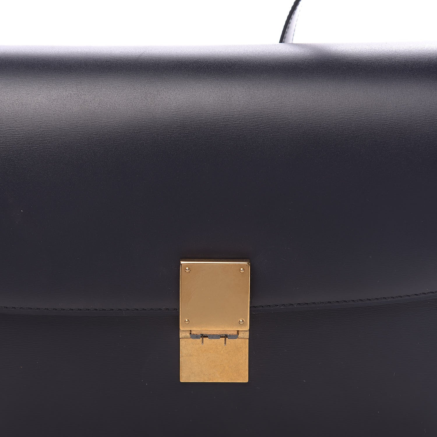 Celine Box Calfskin Medium Classic Box Flap Bag Navy 10 of 13