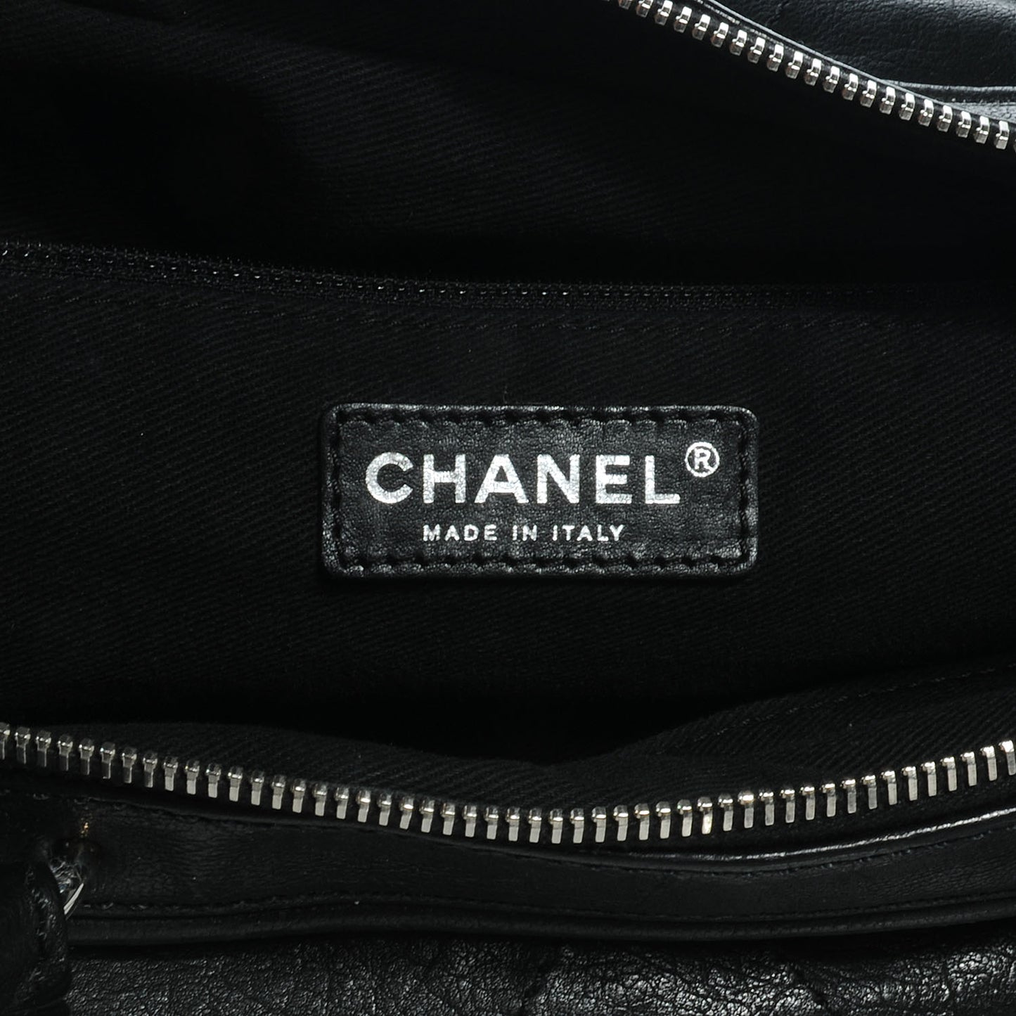 Calfskin Round Bowling Bag Black