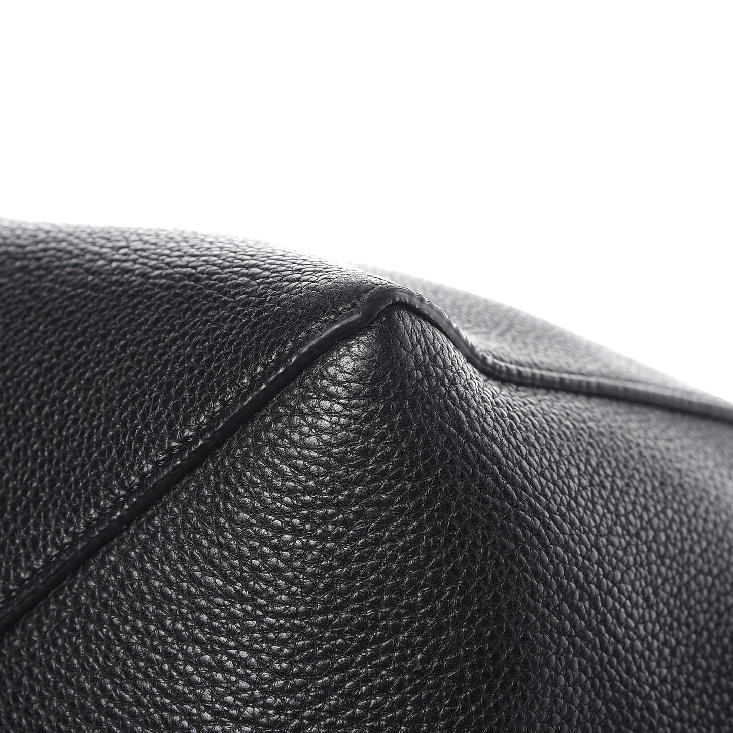 Soft Grained Calfskin Medium Belt Cabas Phantom Black
