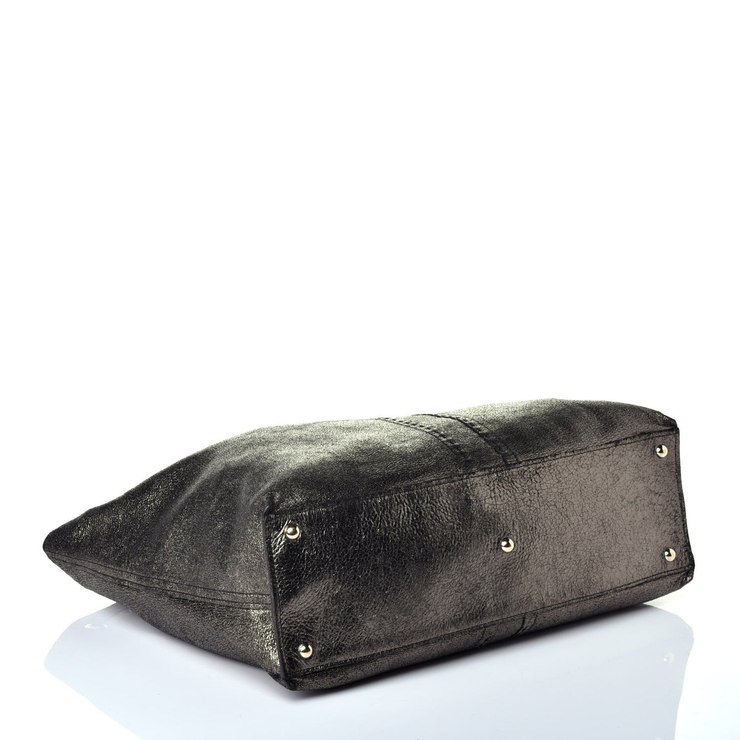 Calfskin Reversible Double Sac Y Tote Gold Black