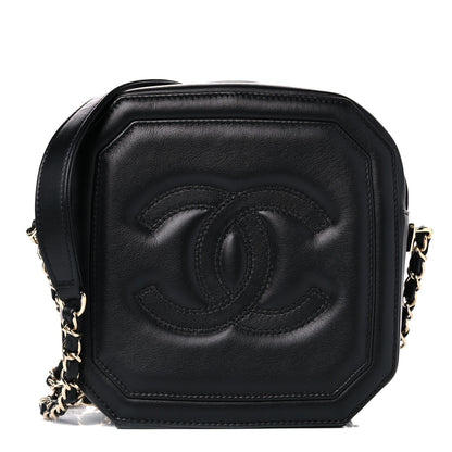 Chanel Calfskin CC Clock Camera Case Black 1 of 11