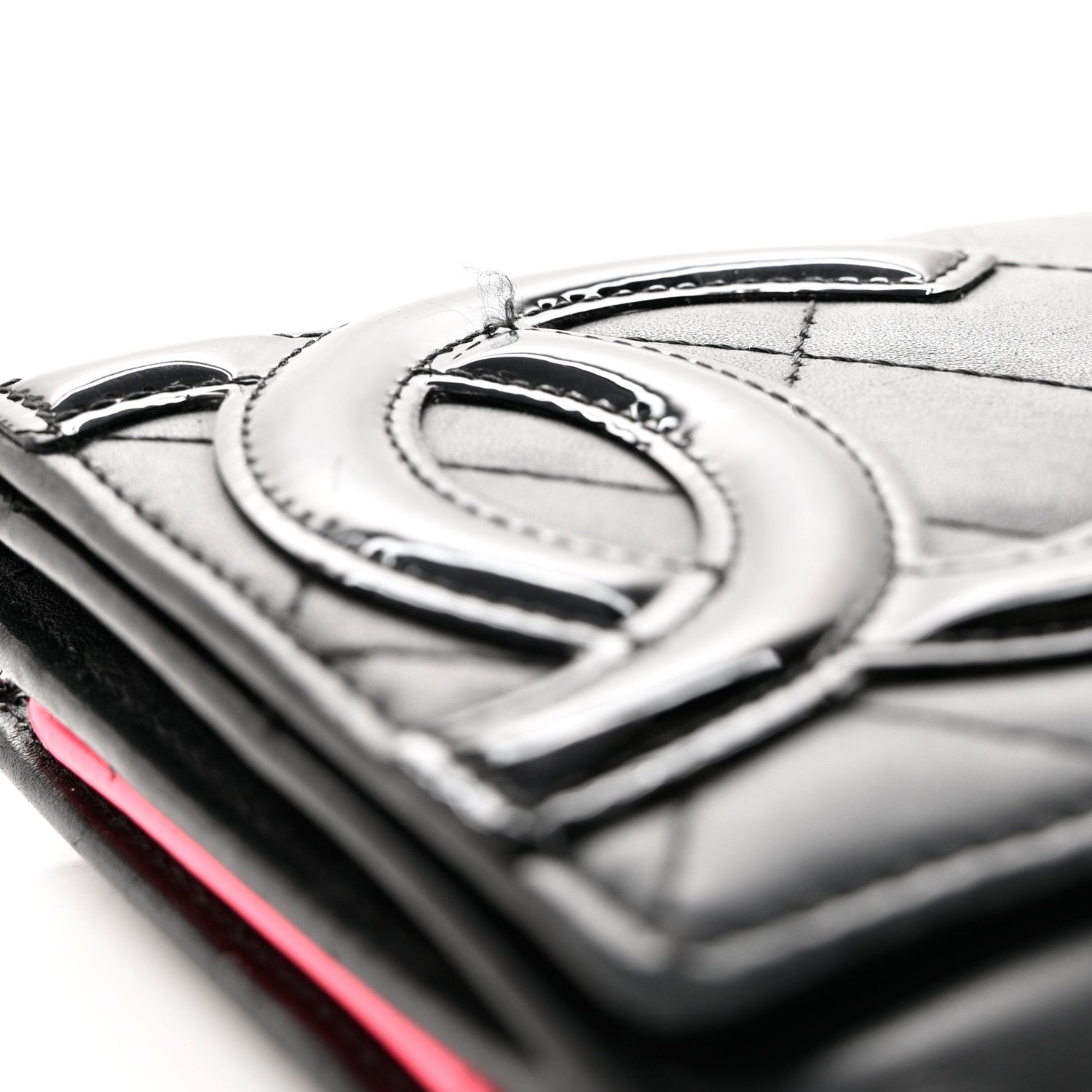 Chanel Calfskin Quilted Cambon Long Double Wallet Black 10 of 10