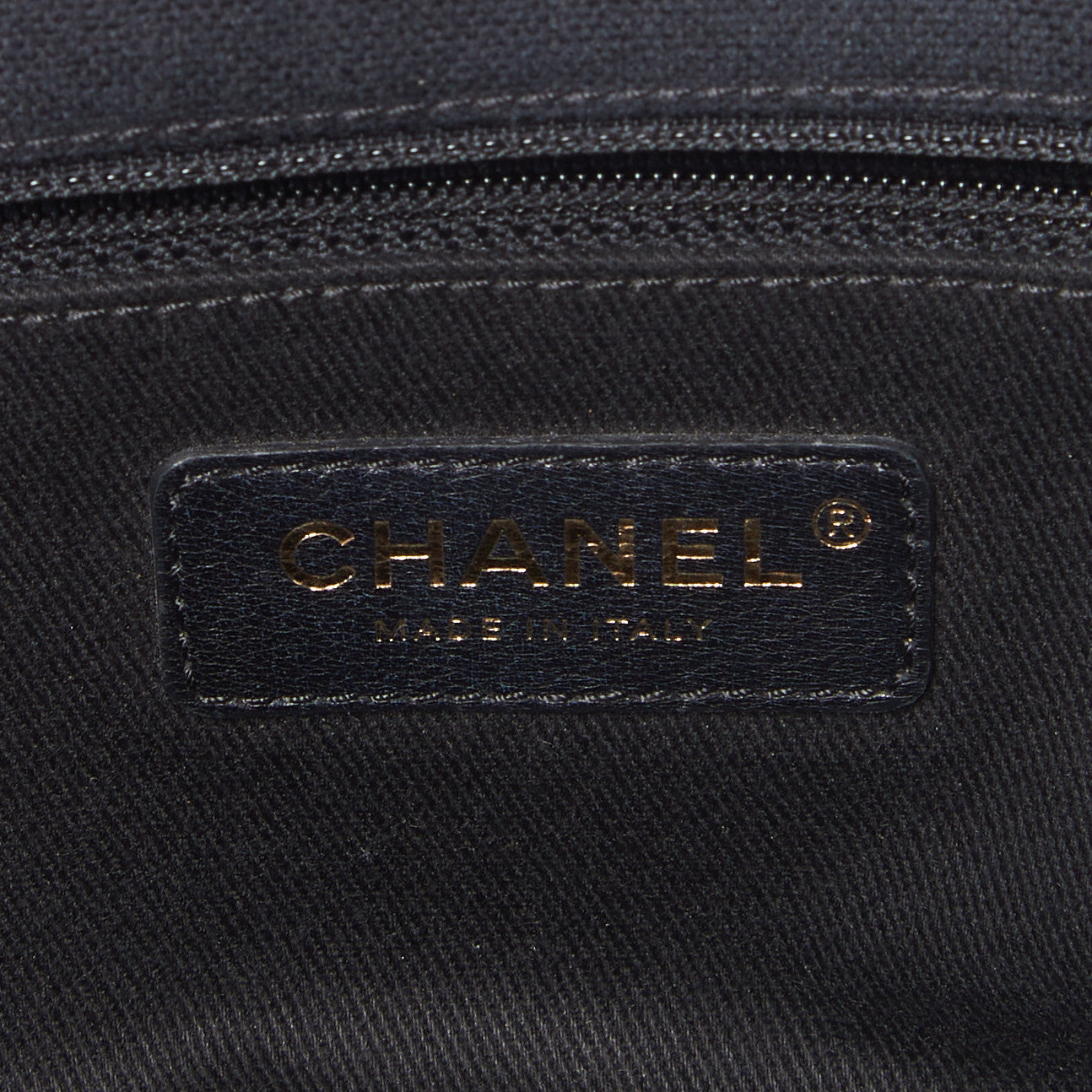 Chanel Canvas Chevron Cuba Patchwork Medium Single Flap Navy 8 of 9