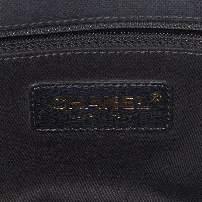 Chanel Canvas Chevron Cuba Patchwork Medium Single Flap Navy 8 of 9