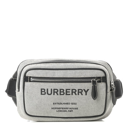 Burberry Canvas Horseferry Print Bum Bag Black 1 of 11