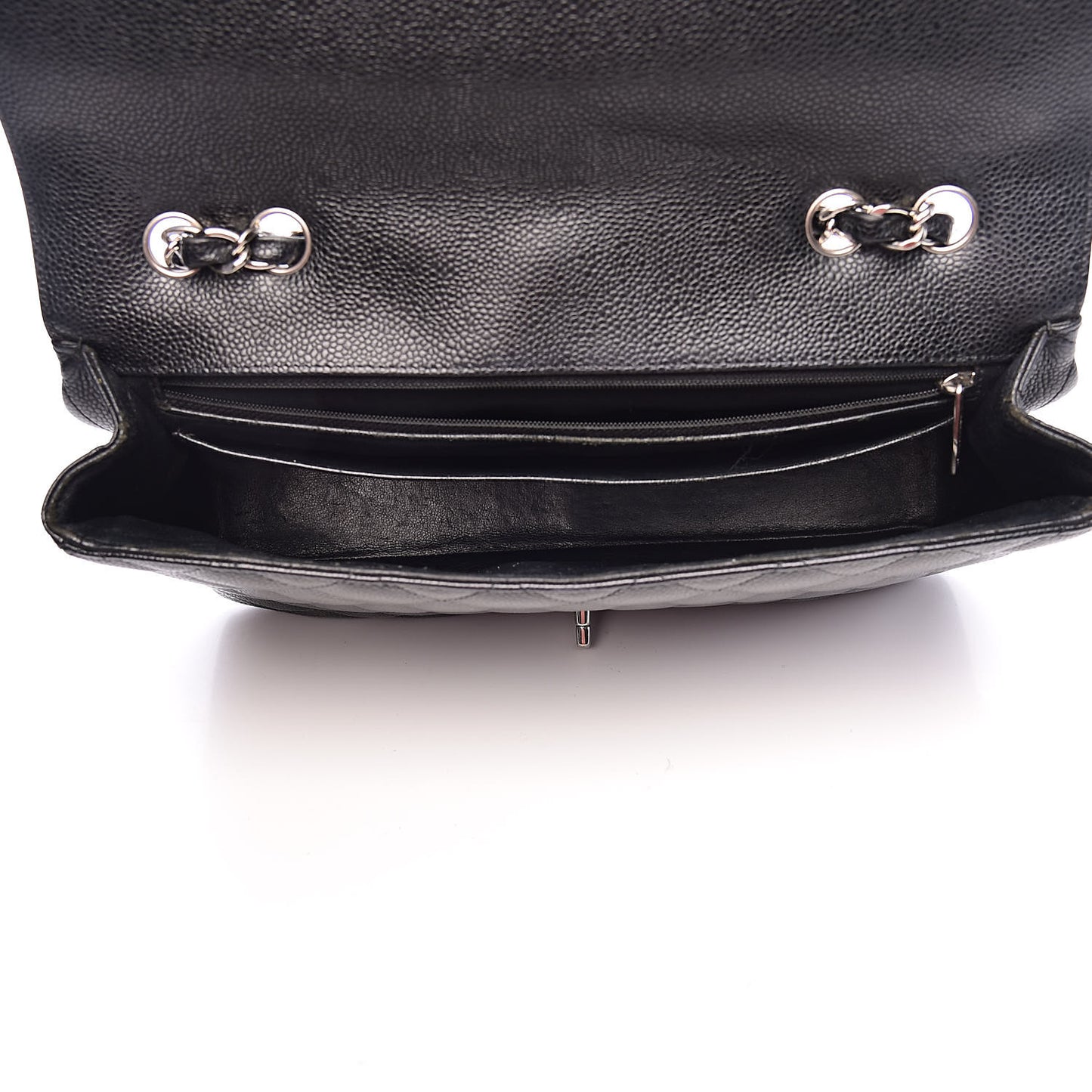 Caviar Quilted Jumbo Single Flap Black