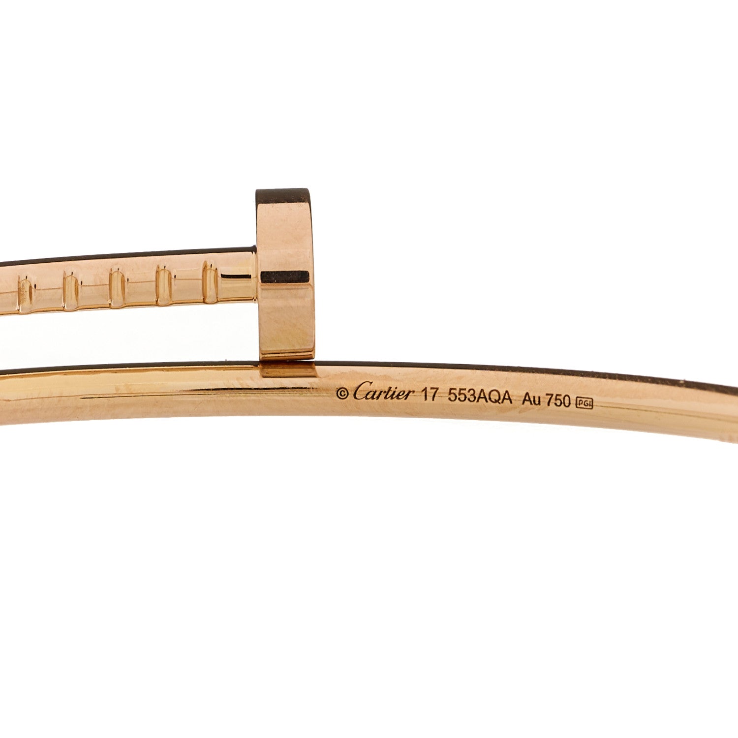 Cartier 18K Pink Gold Small Juste Un Clou Bracelet 17 3 of 3