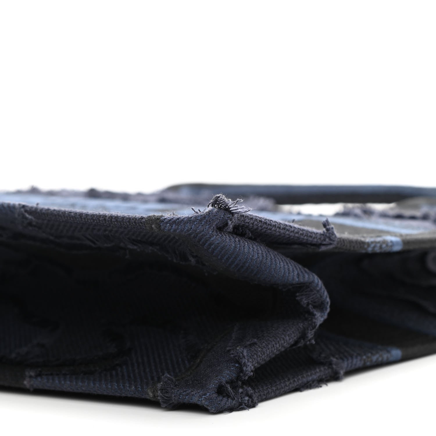 Christian Dior Canvas Embroidered Camouflage Book Tote Blue 10 of 10