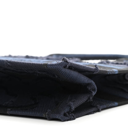 Christian Dior Canvas Embroidered Camouflage Book Tote Blue 10 of 10