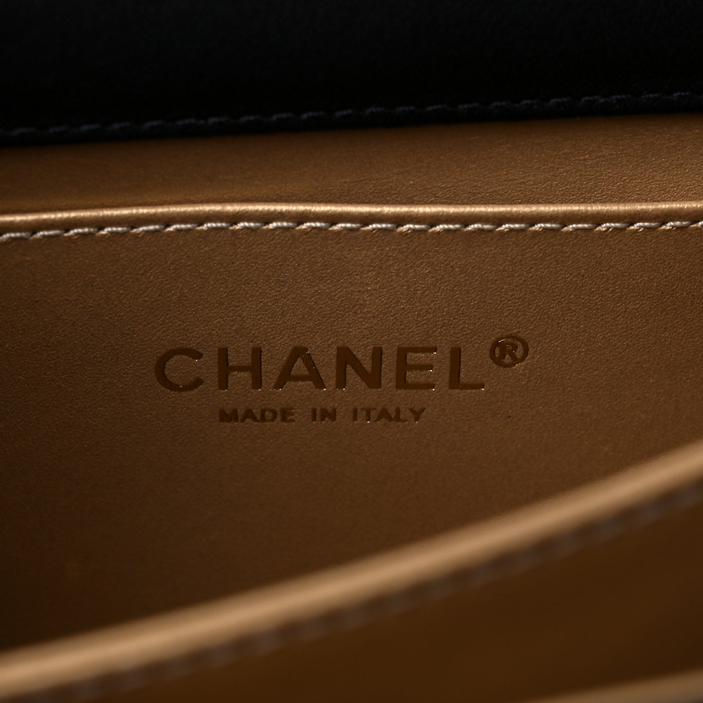 Calfskin Resin Quilted Mini Flap Black