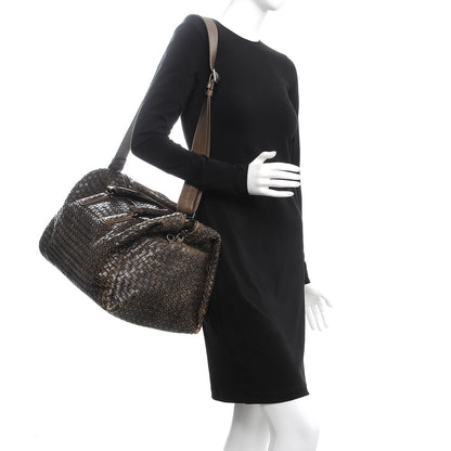 Bottega Veneta Nappa Intrecciato Satchel Ebano 2 of 19