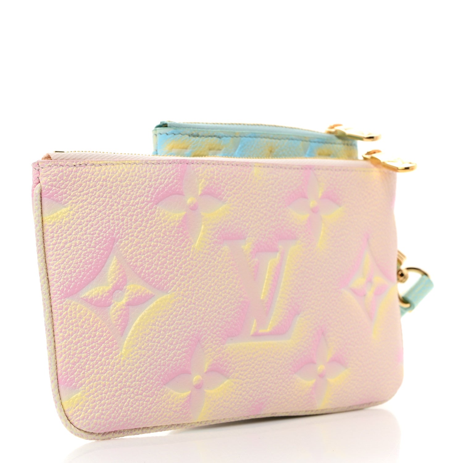 Louis Vuitton Empreinte Monogram Summer Stardust Trio Pouch Pink Water Green Lilas 2 of 11