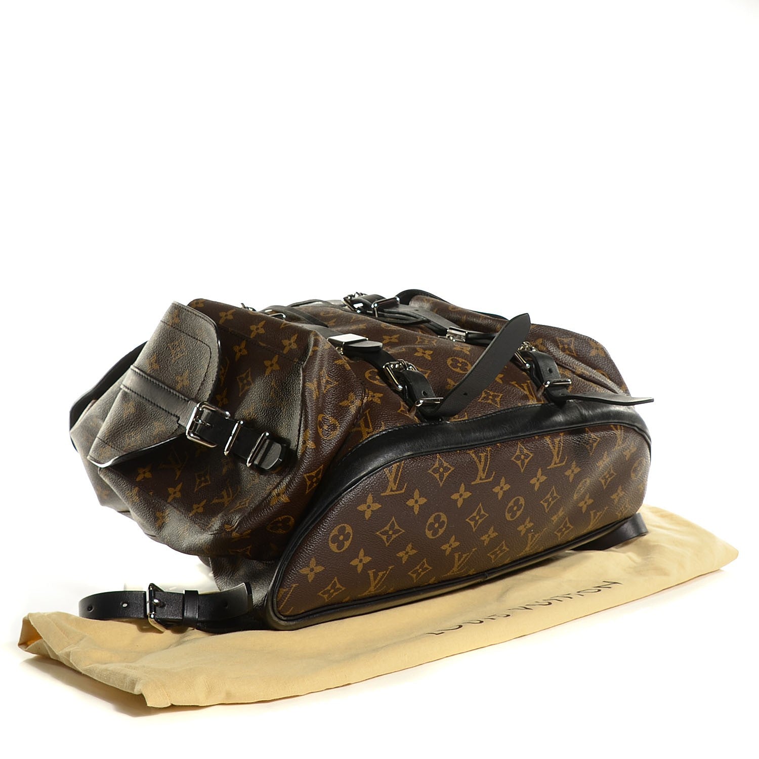 Louis Vuitton Monogram Macassar Christopher Backpack 4 of 7