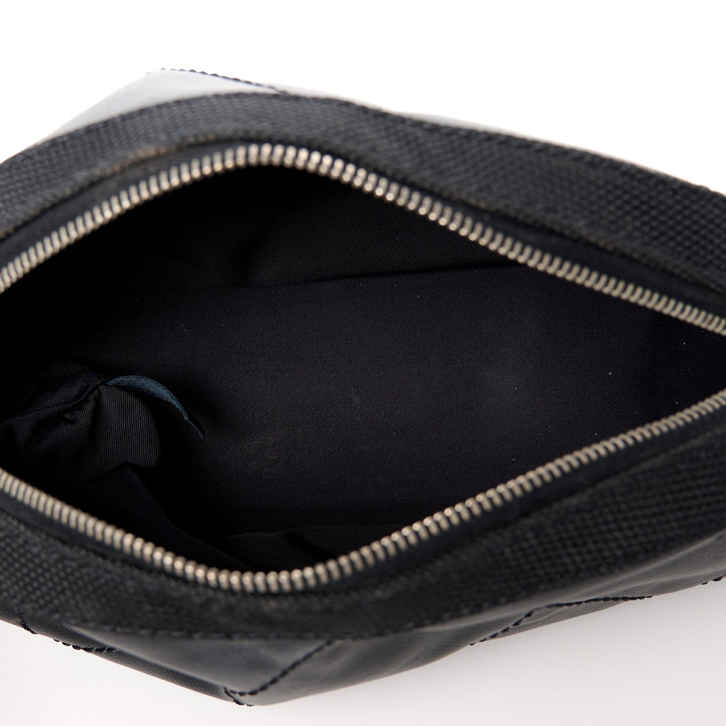 Coated Canvas Paris Biarritz Makeup Pouch Black