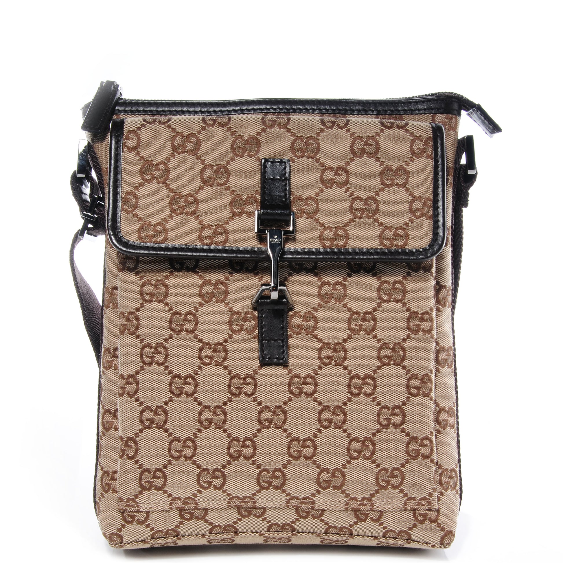 Gucci Monogram Small Messenger Bag Black 1 of 7