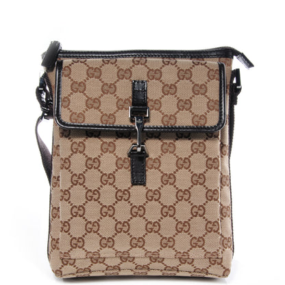 Gucci Monogram Small Messenger Bag Black 1 of 7