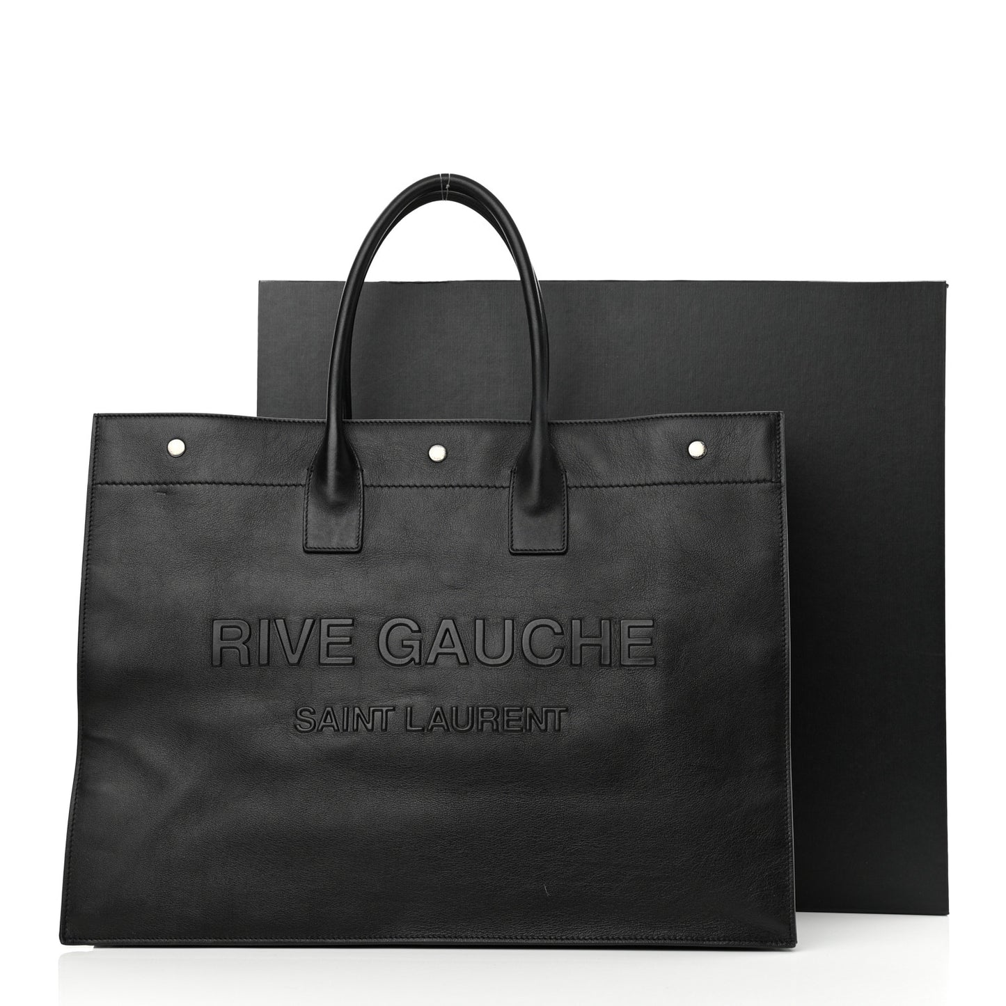 Vitello Rive Gauche Large Tote Black