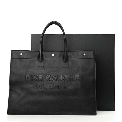 Saint Laurent Vitello Rive Gauche Large Tote Black 14 of 14