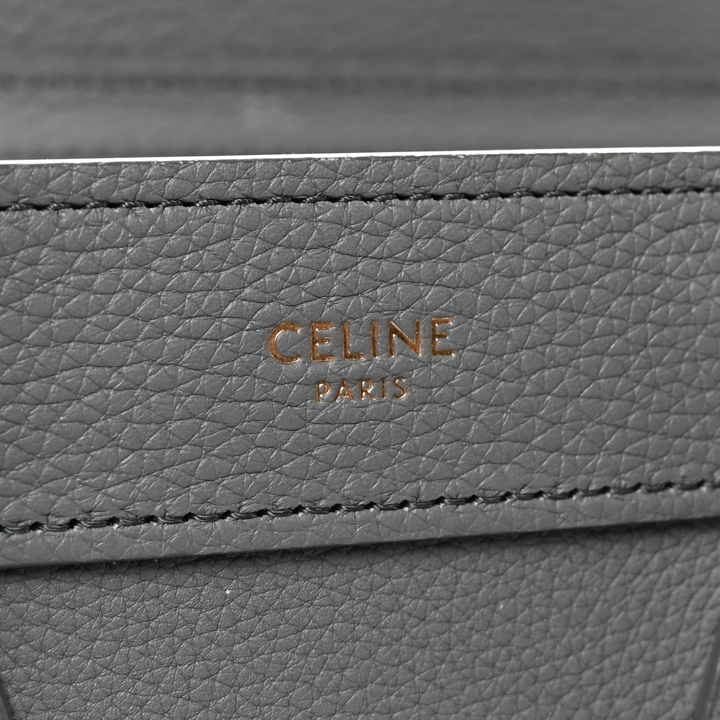Baby Drummed Calfskin Nano Luggage Kohl