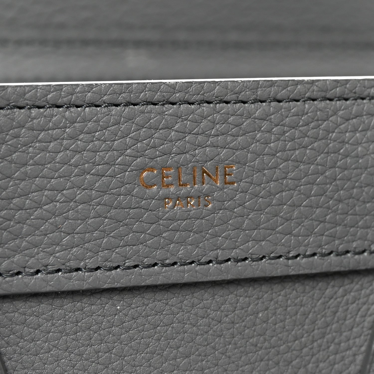 Celine Baby Drummed Calfskin Nano Luggage Kohl 6 of 11
