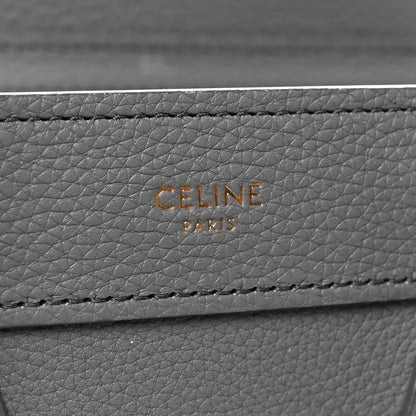 Celine Baby Drummed Calfskin Nano Luggage Kohl 6 of 11