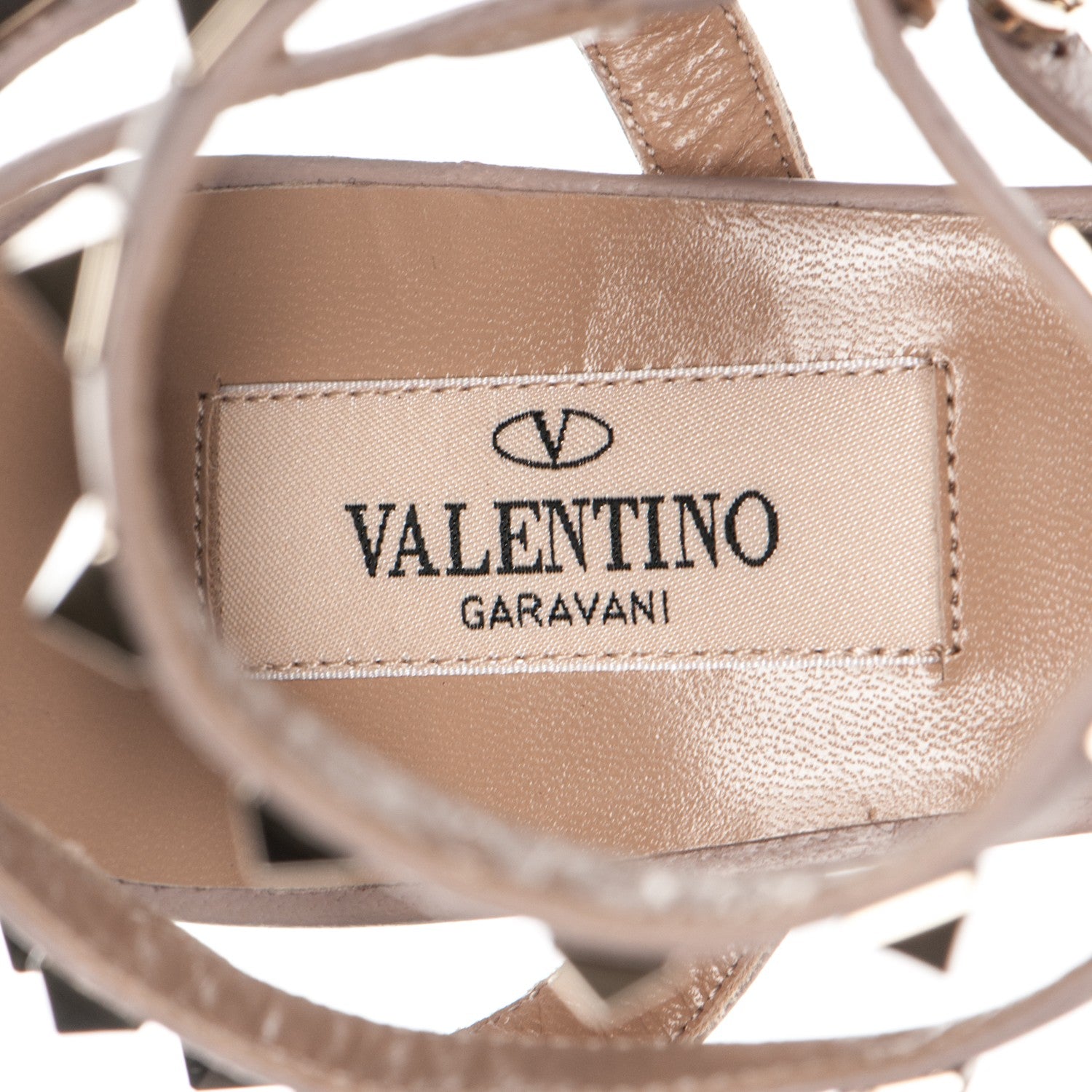 Valentino Garavani Patent Rockstud Ankle Strap 65mm Pumps 36 Poudre 7 of 7