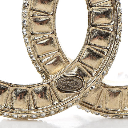 Chanel Baguette Crystal CC Brooch Gold 4 of 6