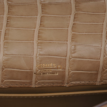 Hermes Matte Alligator Kelly Pochette Poussiere 17 of 23