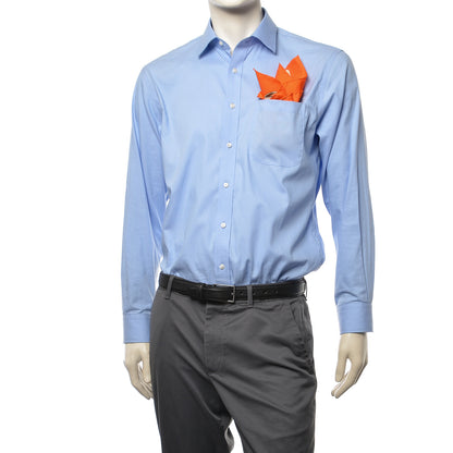 Hermes Silk A Propos de Bottes Pocket Square Orange 2 of 4
