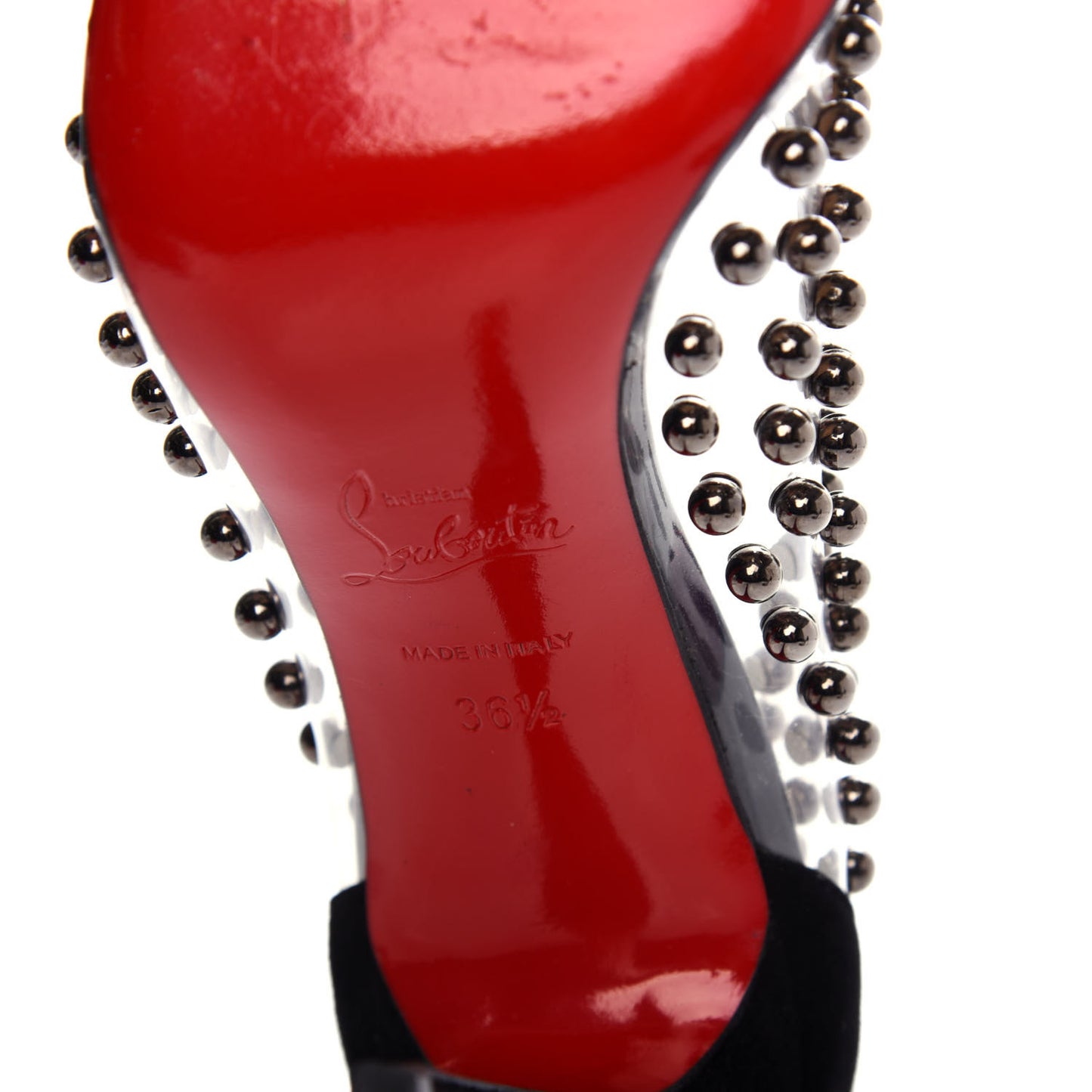 Suede Patent Studded Bille et Boule 100 Pumps 36.5 Black