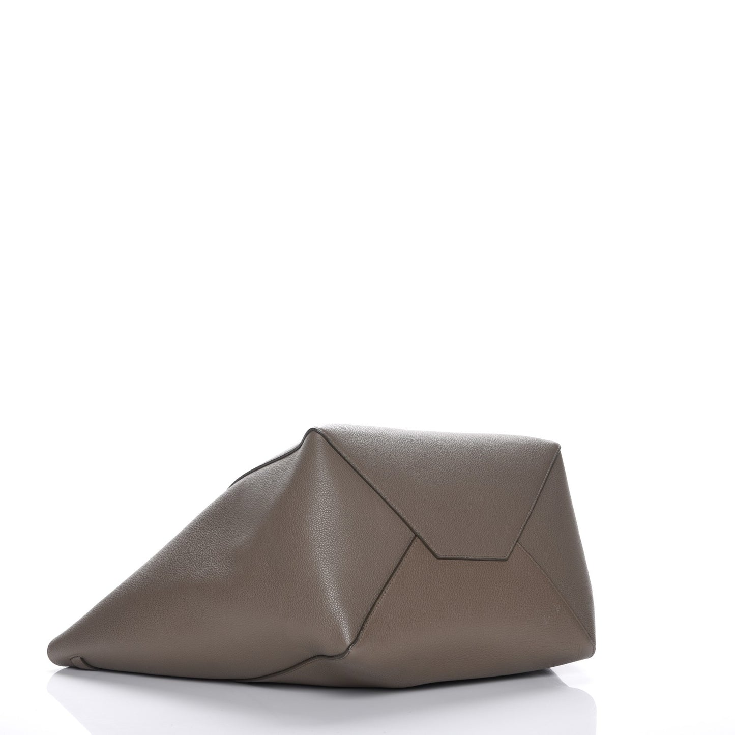 Soft Grained Calfskin Medium Belt Cabas Phantom Taupe