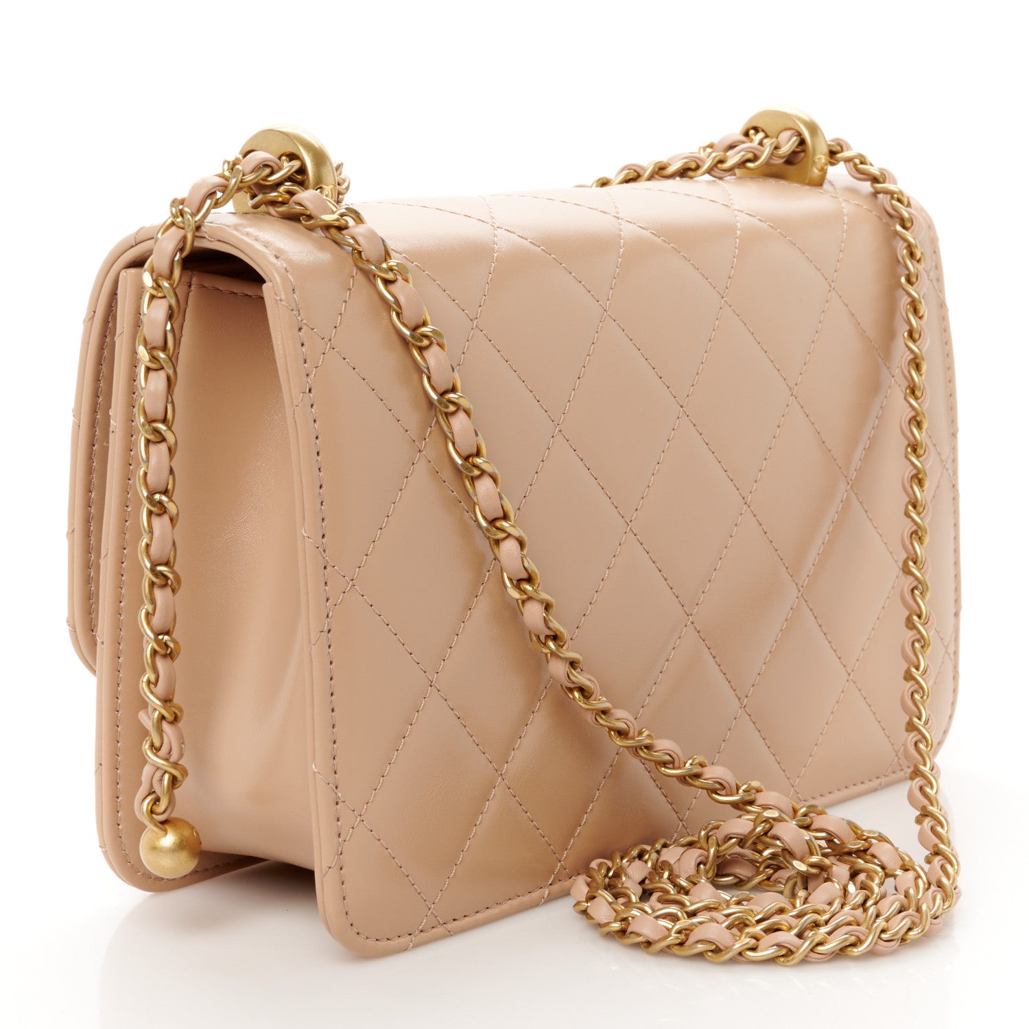 Chanel Calfskin Quilted Perfect Fit Flap Beige 2 of 10
