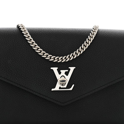 Louis Vuitton Soft Calfskin My Lockme Chain Pochette Black 9 of 12