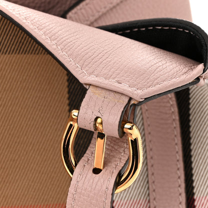 Burberry House Check Grainy Calfskin Small Canterbury Tote Pale Orchid 12 of 12